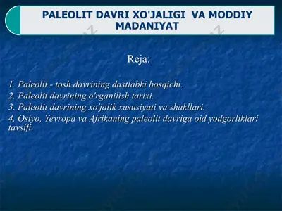 paleolit tarixi — PPT