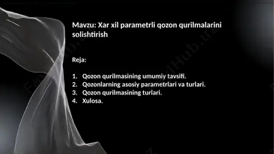 qozon qurilmalari — PPTX