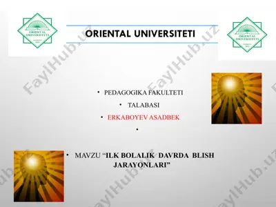 pedagogika fakulteti talabasi erkaboyev asadbek — PPT