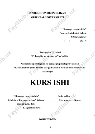 "himoyaga ruxsat etilsin" — DOCX