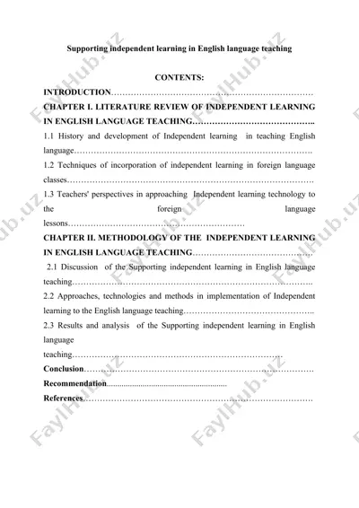 supporting independent learning in english language teaching — DOCX