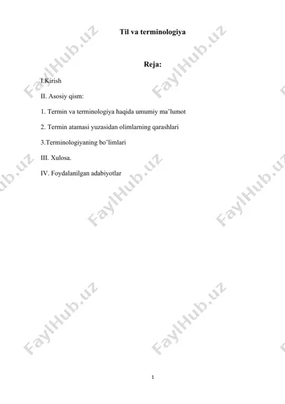 til va terminologiya — DOCX