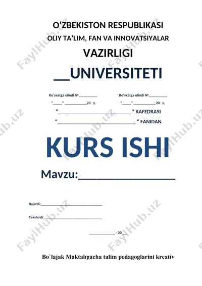 bo`lajak maktabgacha ta’lim pedagoglarini kreativ qobilyatini rivojlantirish — DOCX