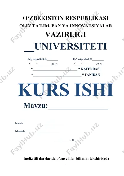 o‘quvchilar mantiqiy fikrlashini o‘stirishda test topshiriqlari ahamiyati — DOCX
