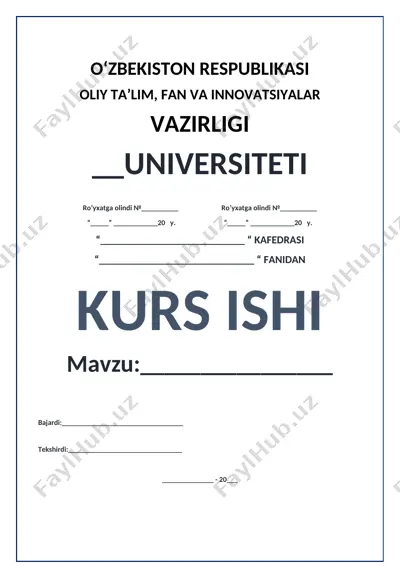 haqiqiy sonlar va to‘plamlar haqida kurs ishi — DOCX
