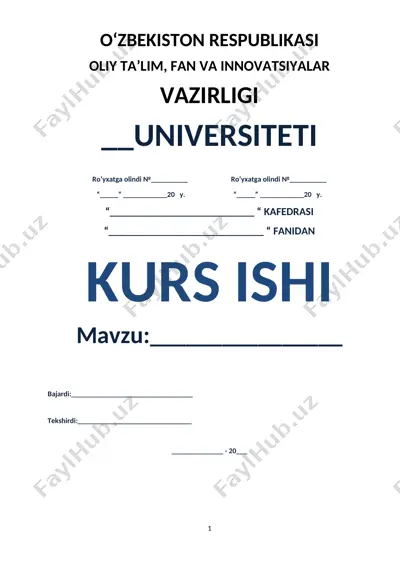 sog’lom avlod mustahkam jamiyat asosi — DOCX