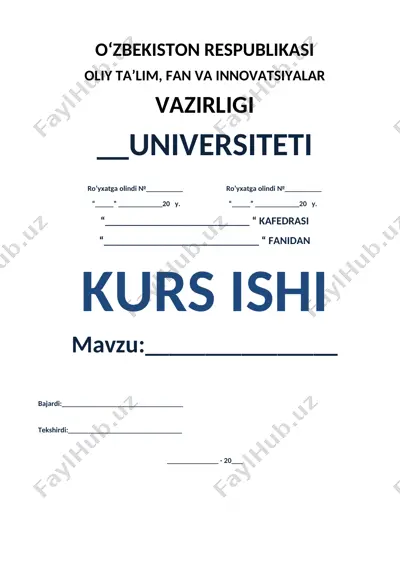 dorivor oʻsimliklarni yetishtirish va qayta ishlash texnologiyalari — DOCX