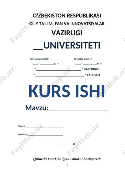 qilinishi kerak bo‘lgan ishlarni boshqarish (todolist app) — DOCX