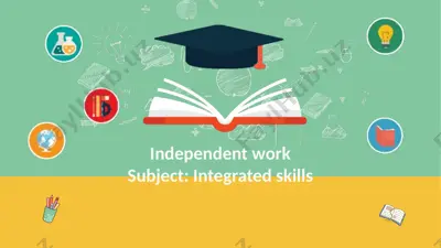 integrated skills: study abroad and adult learning — PPTX