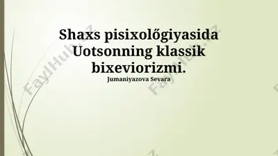 psixologiya ustozligi kitobi — PPTX