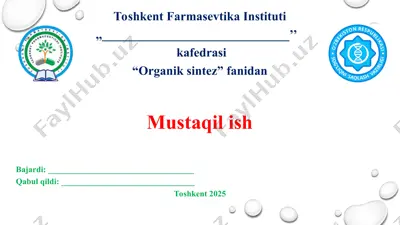 1.2. parafinlar, olefinlar asosida olinadigan dori preparatlari. taqdimot 12 bet. — PPT
