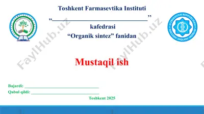 1.3. parafinlar, olefinlar asosida olinadigan dori preparatlari. taqdimot 13 bet. — PPT