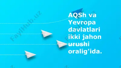 jahon miqyosidagi ta’sir va oqibatlar — PPTX