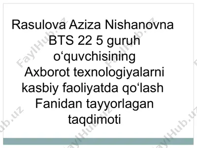 pedagogik dasturiy vositalar haqida taqdimot — PPTX
