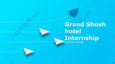 grand shosh hotel internship — PPTX