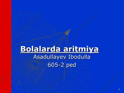 bolalarda aritmiya — PPT