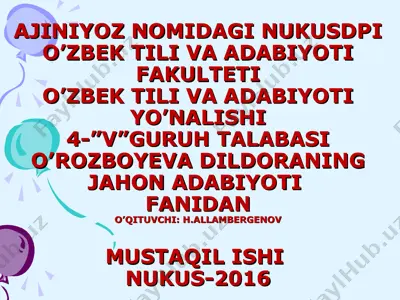 chingiz aytmatov hayoti va ijodiy faoliyati — PPT