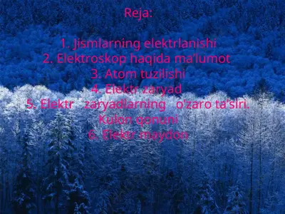 elektr fizikasi — PPT