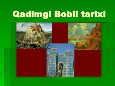 qadimgi bobil tarixi — PPTX