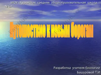 путешествие к новым берегам — PPT