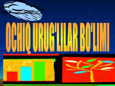 ochiq urug'lilar bo'limi — PPT