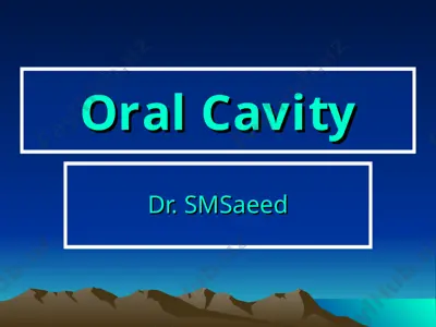 oral cavity — PPT