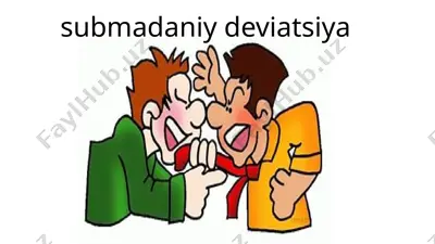 submadaniy deviatsiya — PPTX
