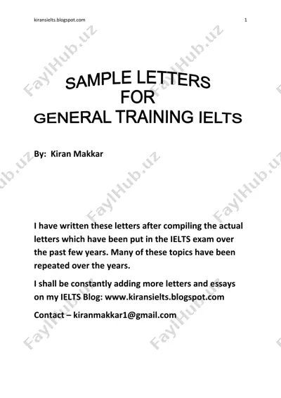 sample letters — PDF