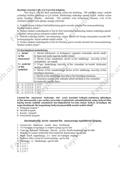 maktab ta'lim sistemasi — DOCX