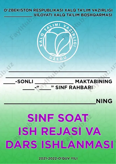 sinf rahbari faoliyati — DOCX