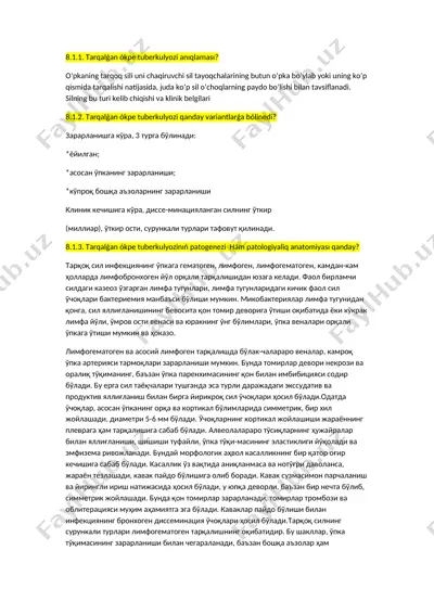 tarqalǵan ókpe tuberkulyozi — DOCX