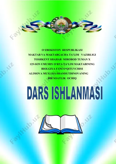 embryonal rivojlanish davri darsi — DOCX