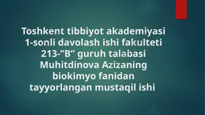 nuklein kislotalar — PPTX