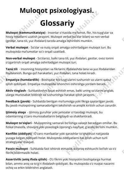 muloqot psixologiyasi — PDF