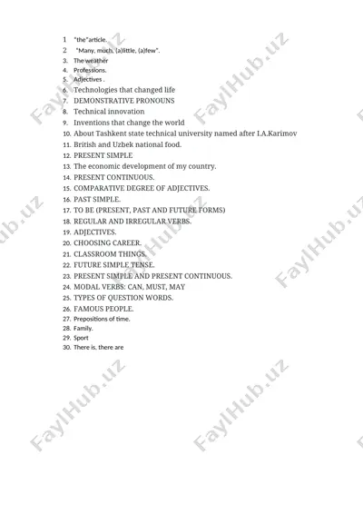 english language learning materials — DOCX