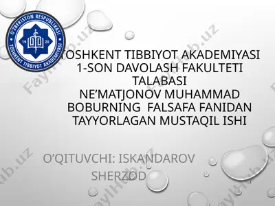 bilish va bilishning shakllari — PPTX