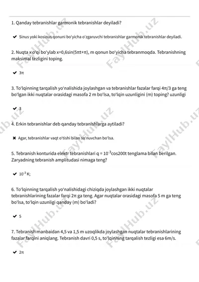 garmonik tebranishlar — PDF