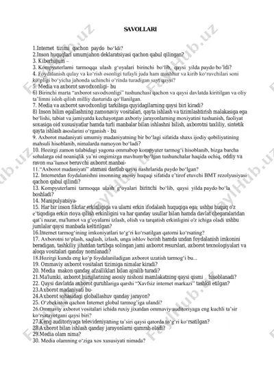 internet tizimi va inson huquqlari umumjahon deklaratsiyasi — PDF