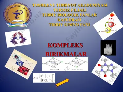 kompleks birikmalar — PPT