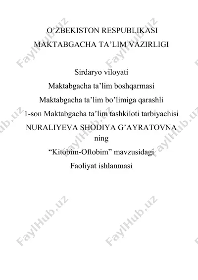 "kitobim-oftobim" — DOCX