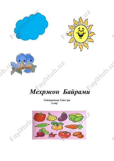 mehrijon bayrami 2-sinf — DOCX