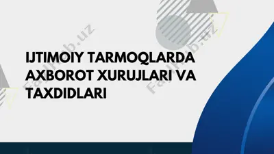 axborot xurujlari ijtimoiy tarmoqlarda — PDF