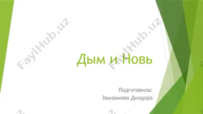 дым и новь — PPTX