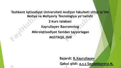 makroiqtisodiyotda majburiy zaxira siyosati — PPTX
