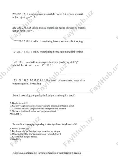 komp‘yuter tarmoqlari — DOCX