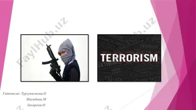 o терроризме — PPTX