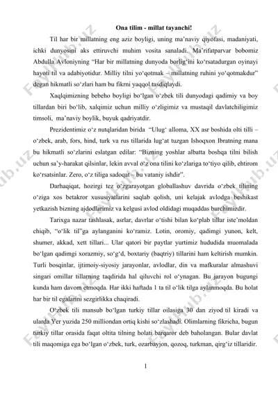 o‘zbek tili — DOCX