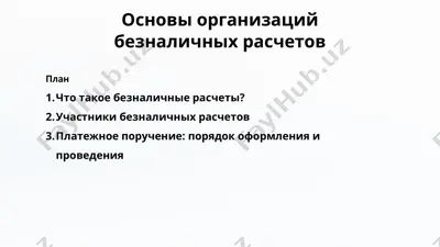 основы организаций безналичных расчетов — PPTX