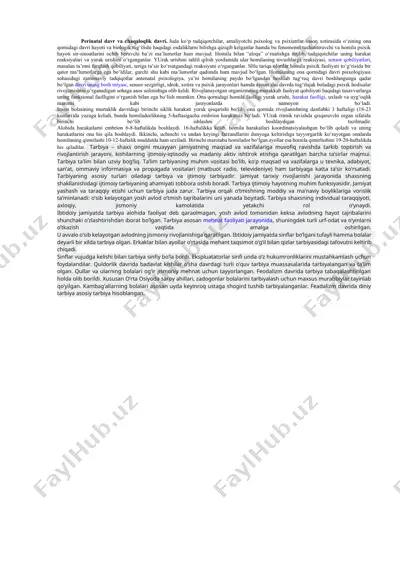 perinatal davr va chaqaloqlik davri — DOCX