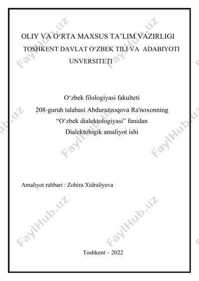 sheva vakillarining kasbi — DOCX